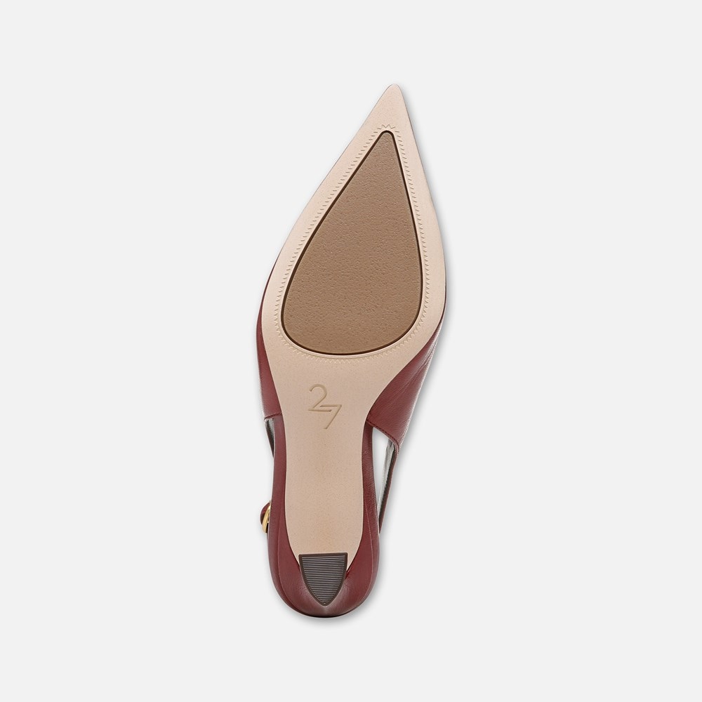 Naturalizer 27 EDIT Elaine Slingback Dress Shoe - Cranberry Red Leather Naturalizer 27 EDIT Elaine Slingback Dress Shoe - Cranberry Red Leather
