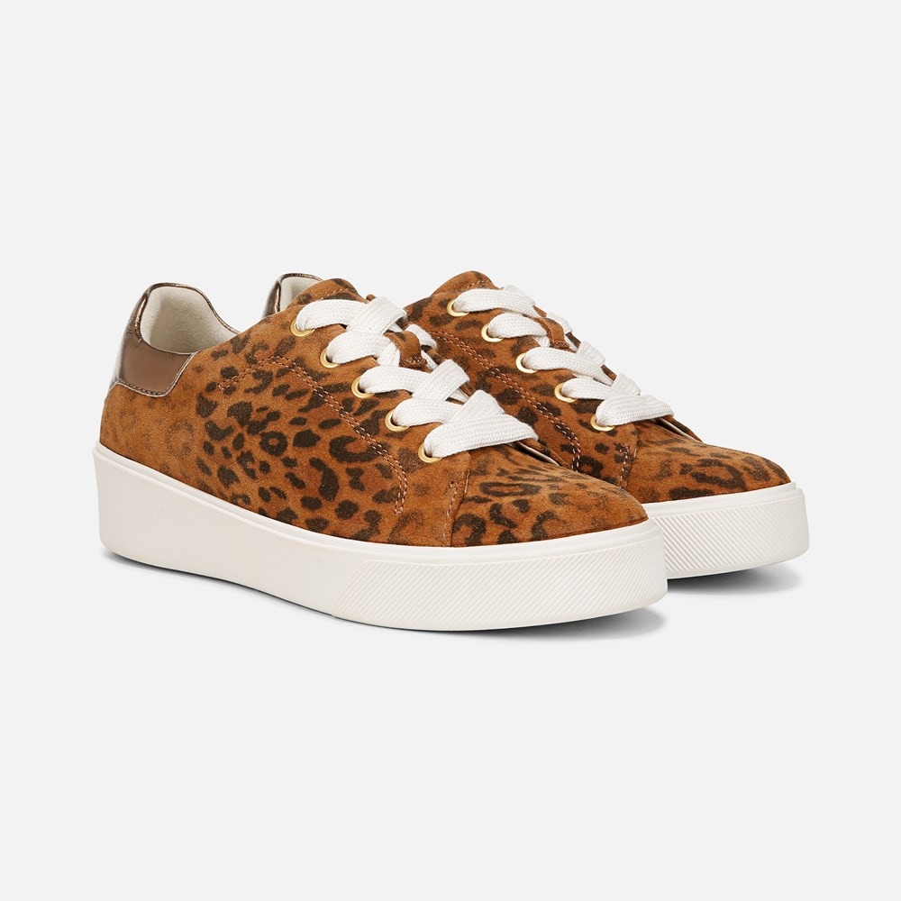 Naturalizer Morrison 2.0 Lace Up Sneaker - Distressed Leopard Leather