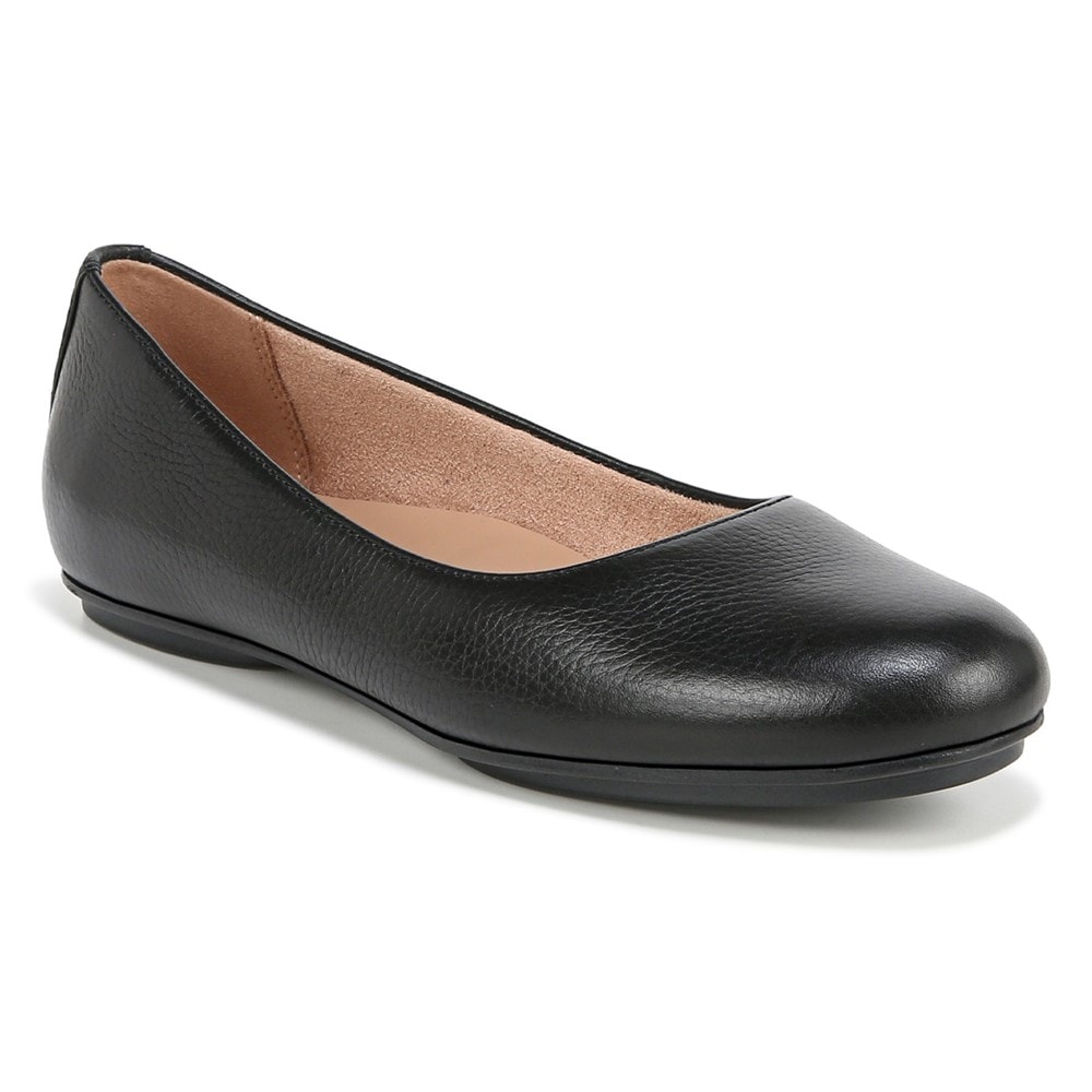 Naturalizer Maxwell Ballet Flat - Black Tumbled Leather Naturalizer Maxwell Ballet Flat - Black Tumbled Leather