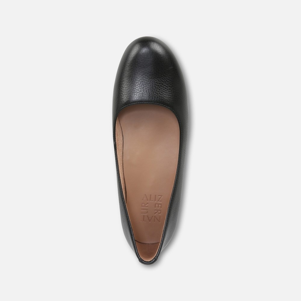 Naturalizer Maxwell Ballet Flat - Black Tumbled Leather Naturalizer Maxwell Ballet Flat - Black Tumbled Leather