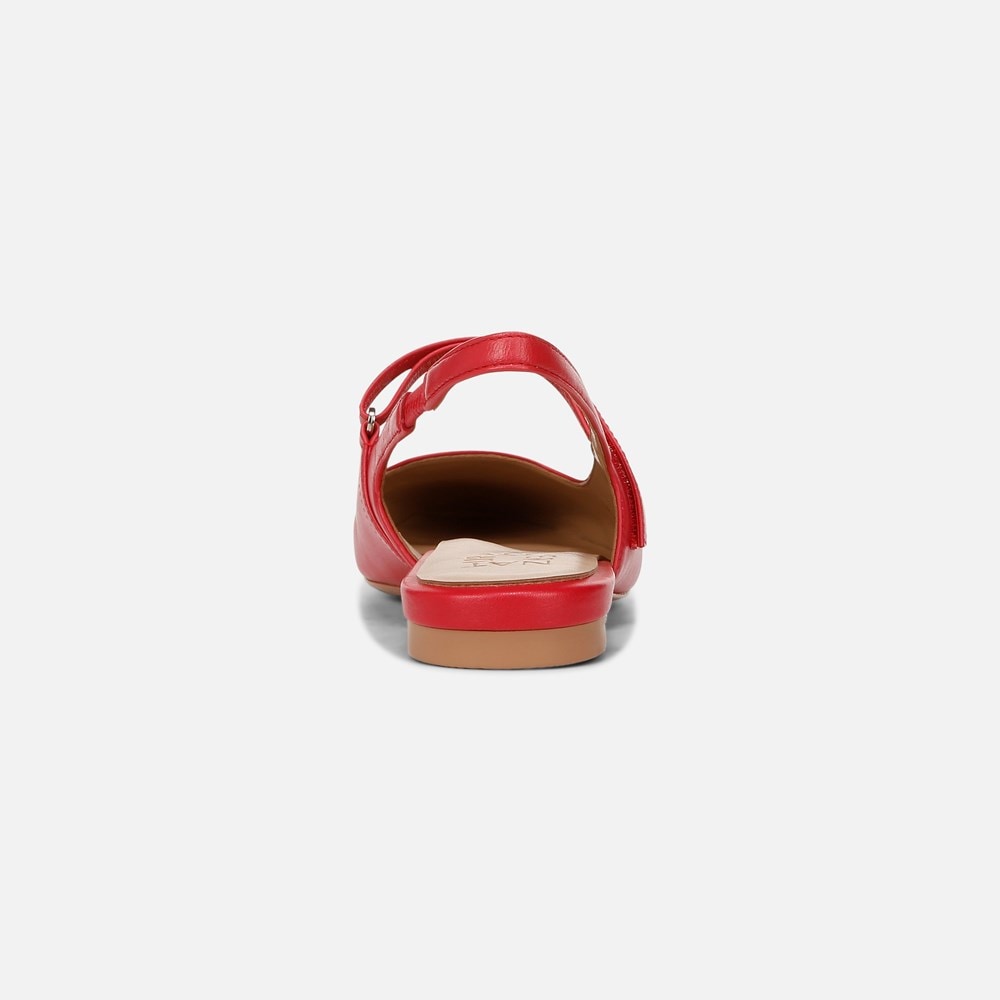 Naturalizer Connie Mary Jane Slingback Flat - Crantini Red Leather Naturalizer Connie Mary Jane Slingback Flat - Crantini Red Leather