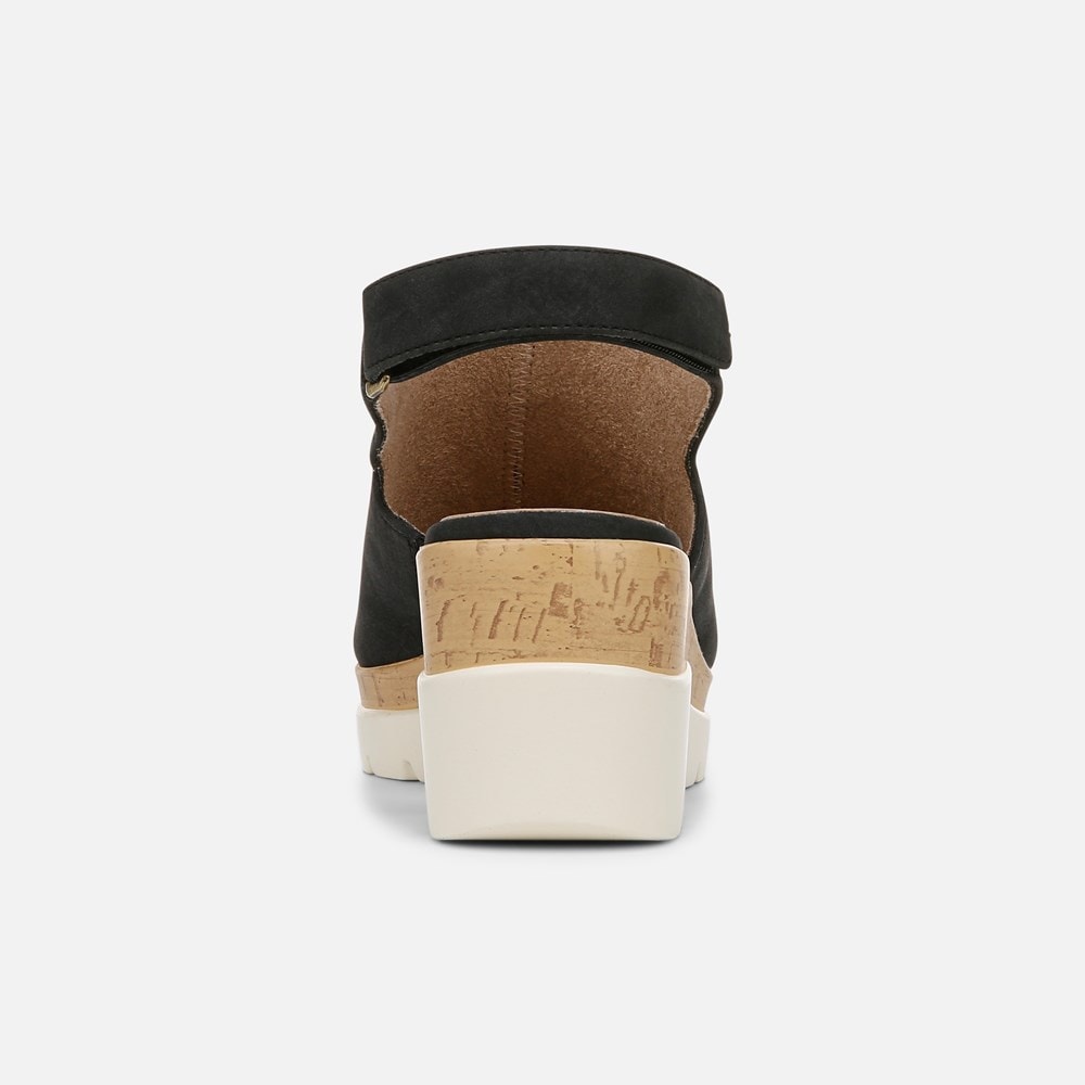 Naturalizer SOUL Giselle Wedge Sandal - Black Faux Nubuck Naturalizer SOUL Giselle Wedge Sandal - Black Faux Nubuck