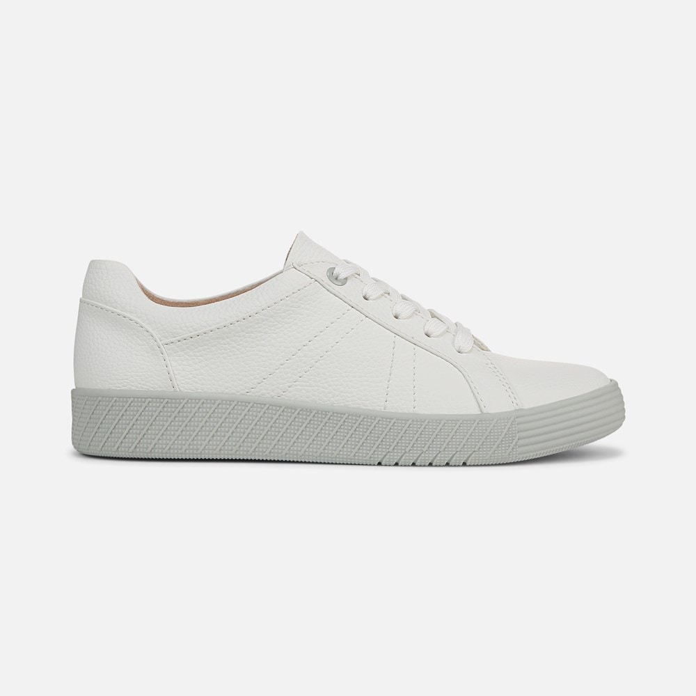 Naturalizer SOUL Neela Sneaker - White / Mist Grey Faux Leather Naturalizer SOUL Neela Sneaker - White / Mist Grey Faux Leather