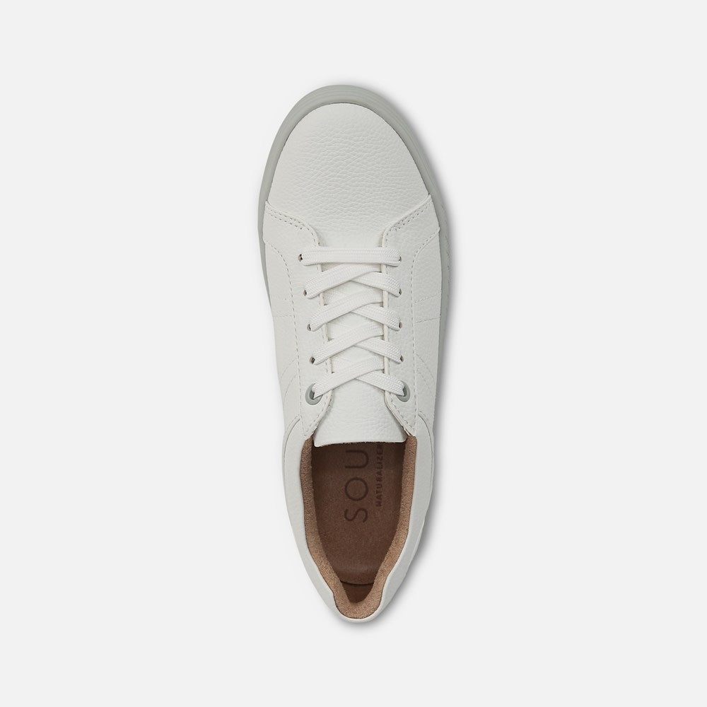 Naturalizer SOUL Neela Sneaker - White / Mist Grey Faux Leather Naturalizer SOUL Neela Sneaker - White / Mist Grey Faux Leather