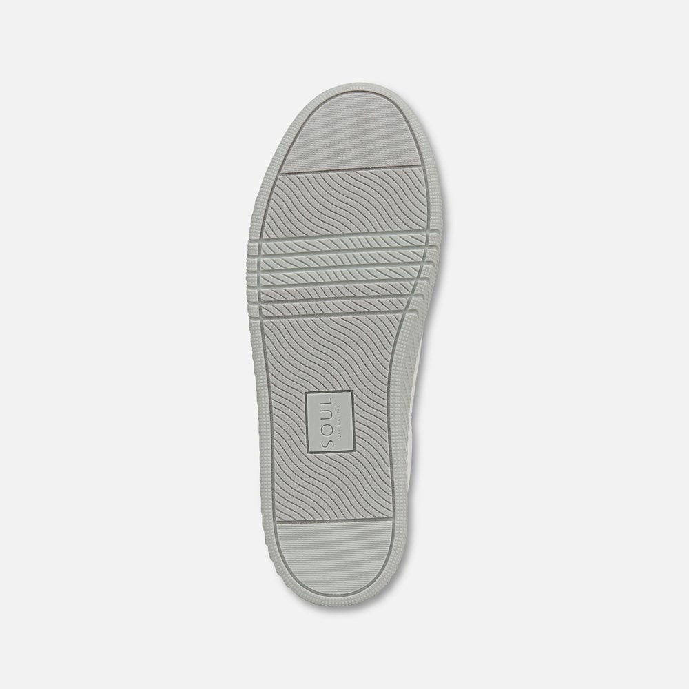 Naturalizer SOUL Neela Sneaker - White / Mist Grey Faux Leather Naturalizer SOUL Neela Sneaker - White / Mist Grey Faux Leather