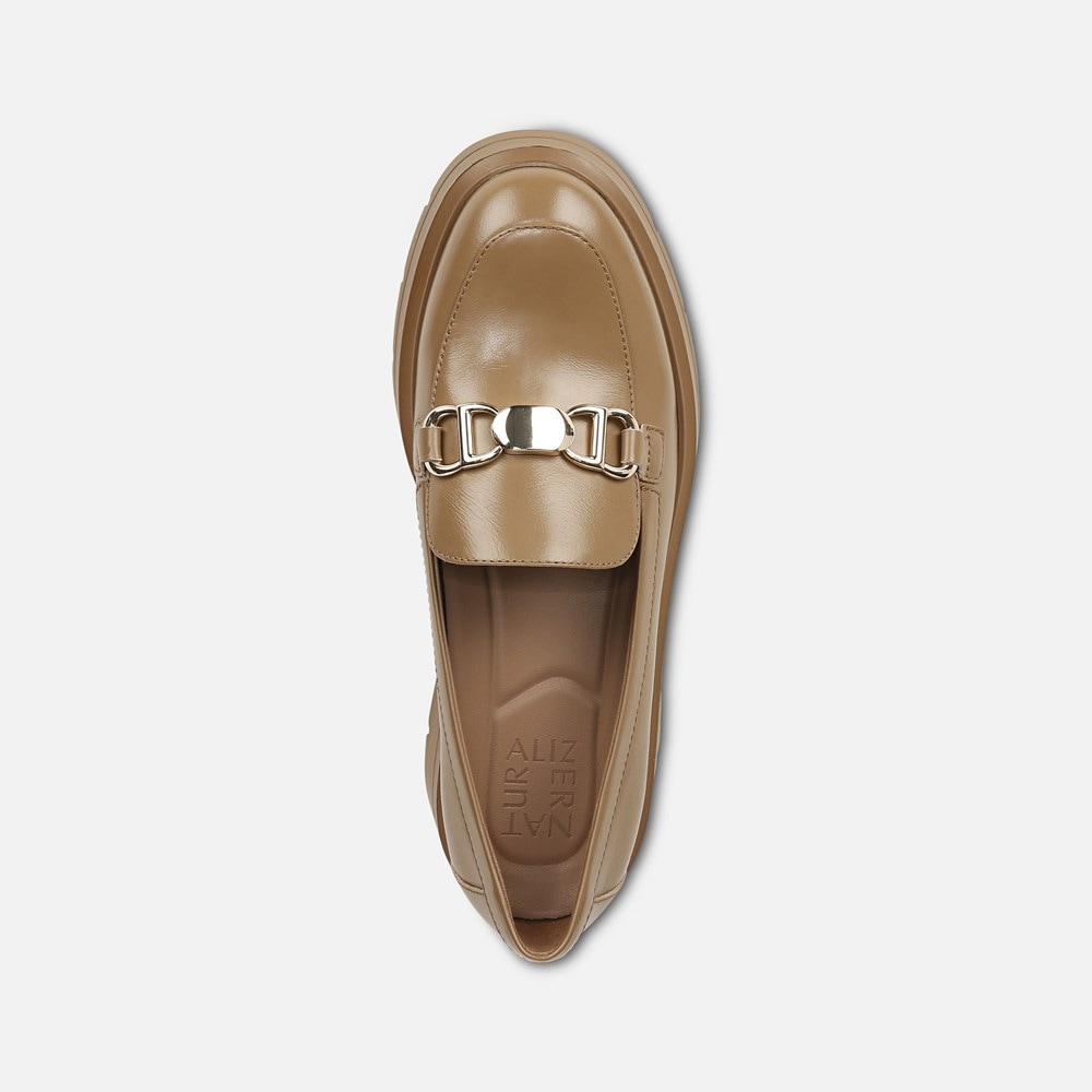 Naturalizer Nina Lug Loafer - Dark Tan Leather Naturalizer Nina Lug Loafer - Dark Tan Leather