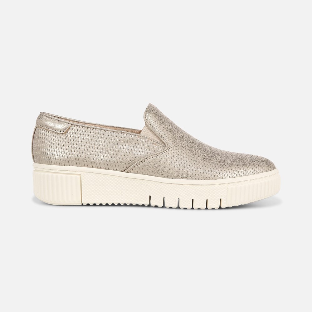 Naturalizer Soul Tia Slip On Sneaker - Porcelain Metallic Synthetic Naturalizer Soul Tia Slip On Sneaker - Porcelain Metallic Synthetic