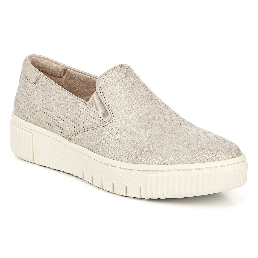Naturalizer Soul Tia Slip On Sneaker - Porcelain Metallic Synthetic Naturalizer Soul Tia Slip On Sneaker - Porcelain Metallic Synthetic