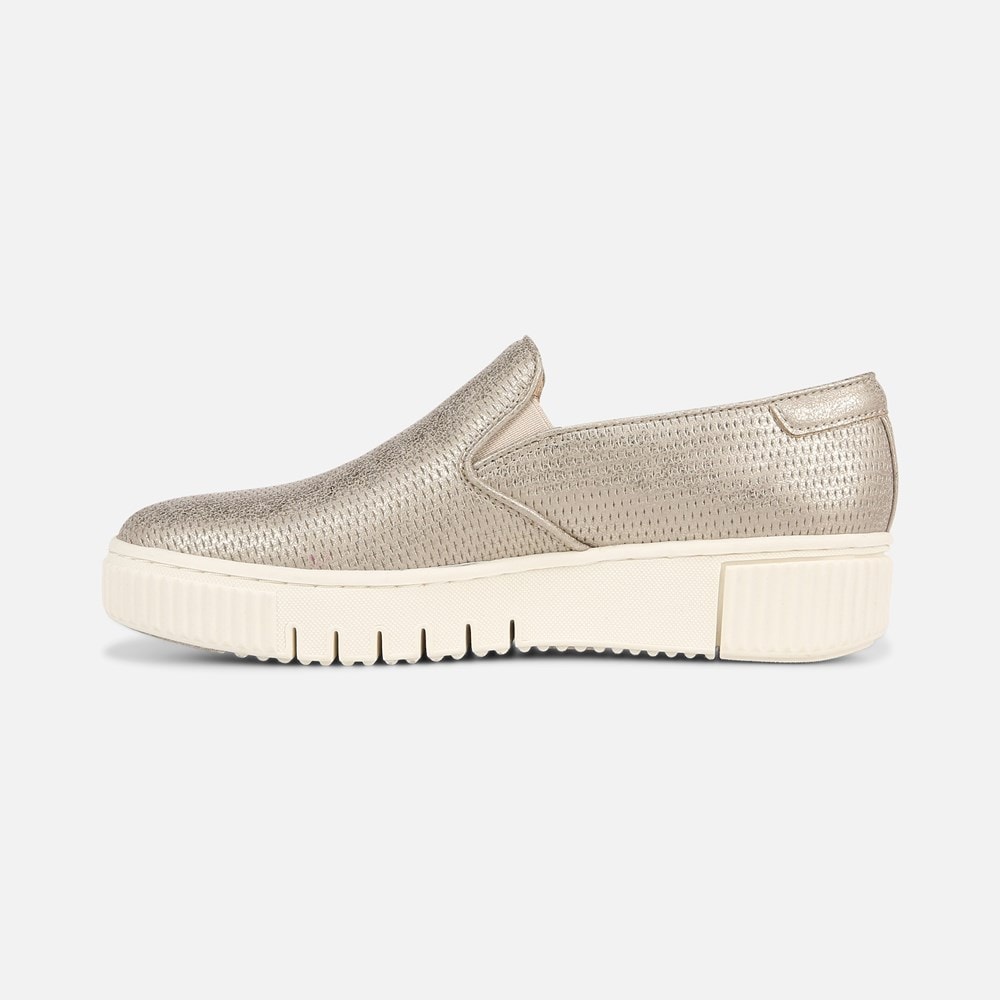 Naturalizer Soul Tia Slip On Sneaker - Porcelain Metallic Synthetic Naturalizer Soul Tia Slip On Sneaker - Porcelain Metallic Synthetic