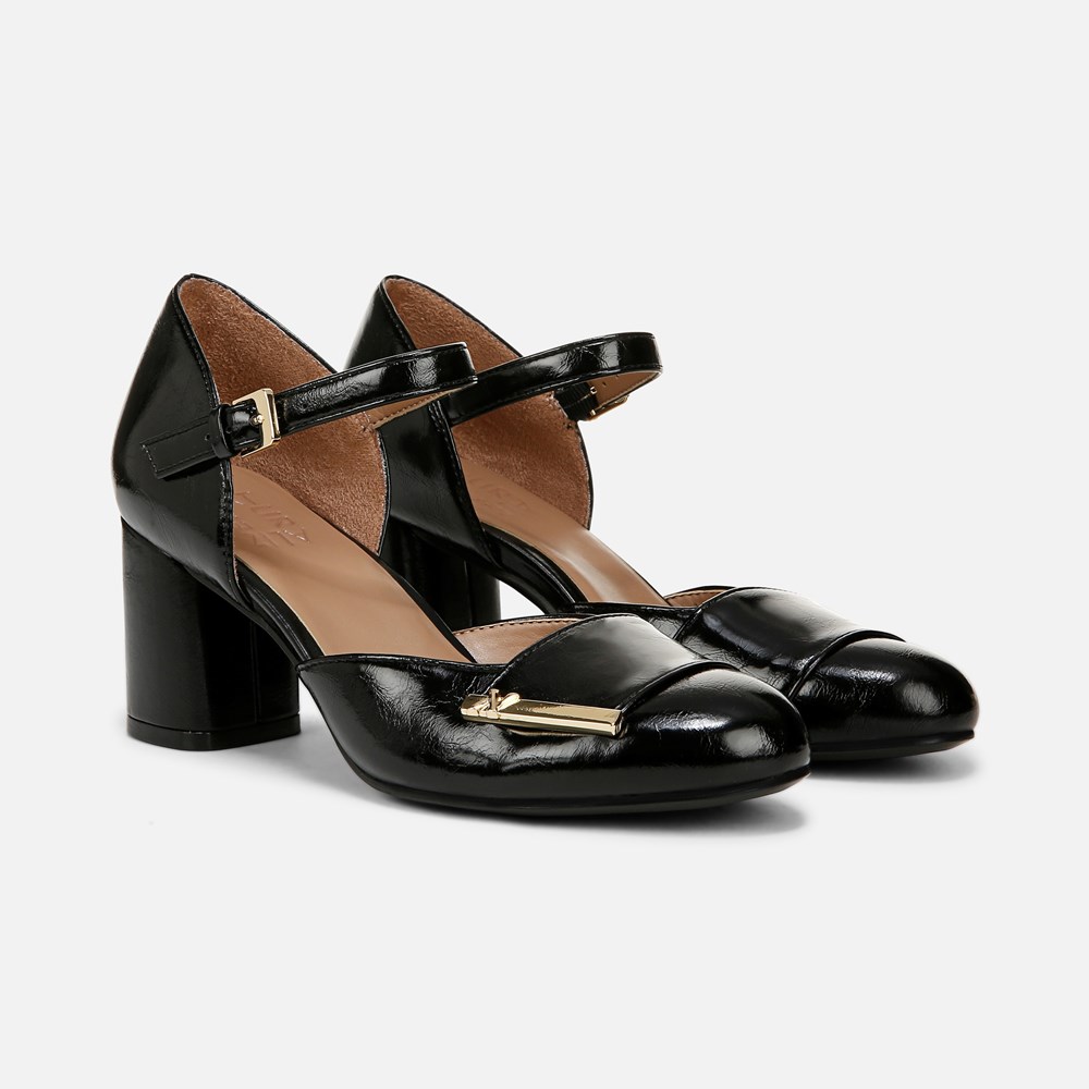 Naturalizer Lavish Mary Jane Pump - Black Faux Leather