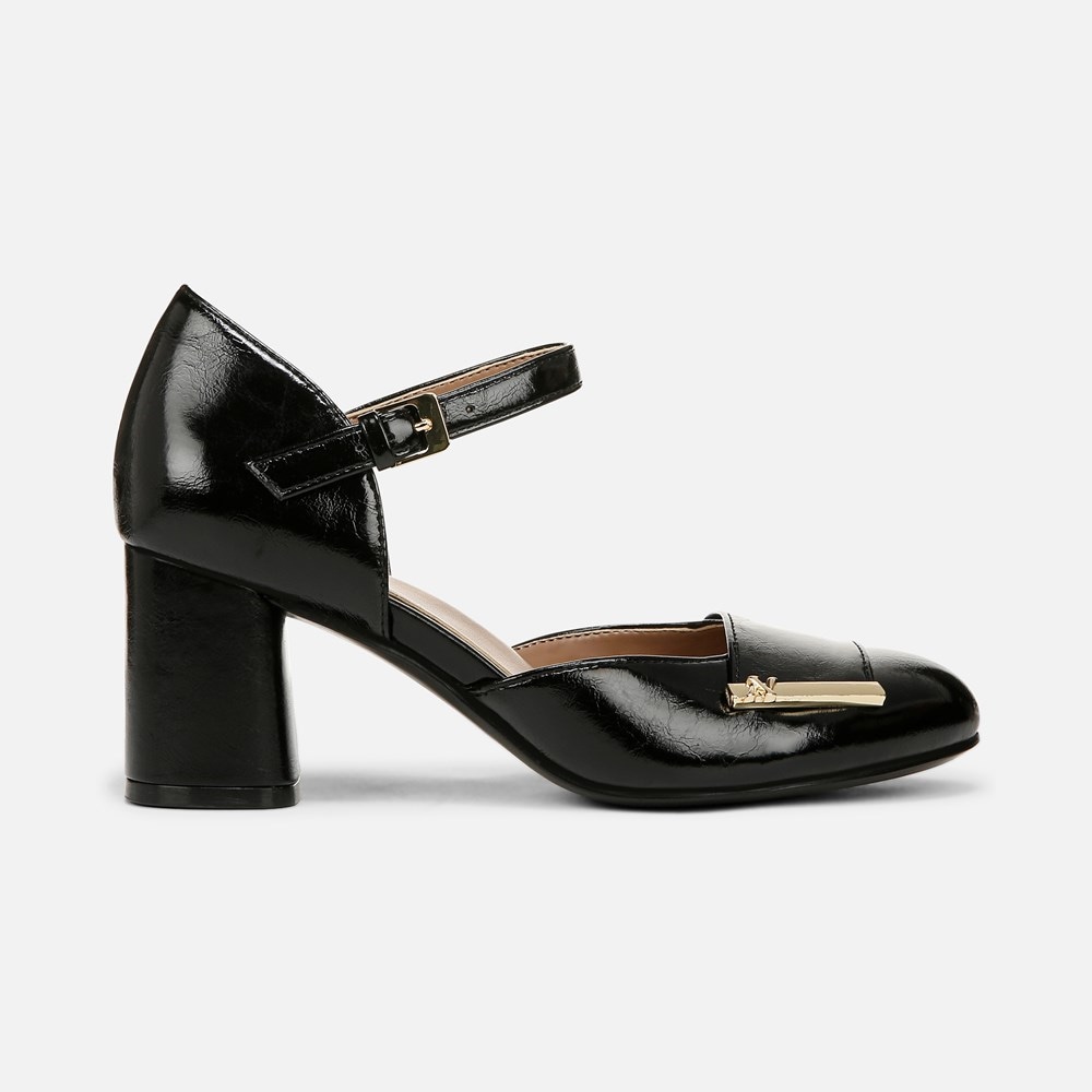 Naturalizer Lavish Mary Jane Pump - Black Faux Leather Naturalizer Lavish Mary Jane Pump - Black Faux Leather