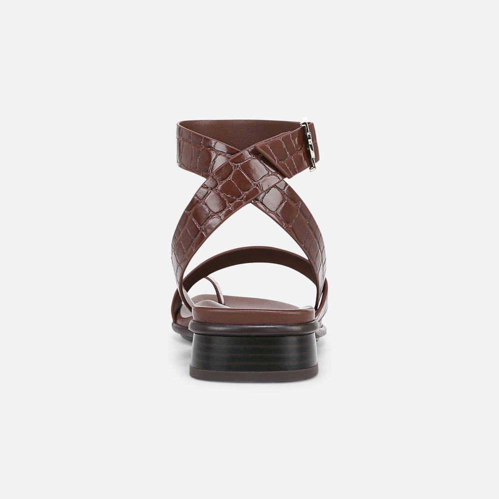 Naturalizer Birch Sandal - Cappuccino Croco Faux Leather