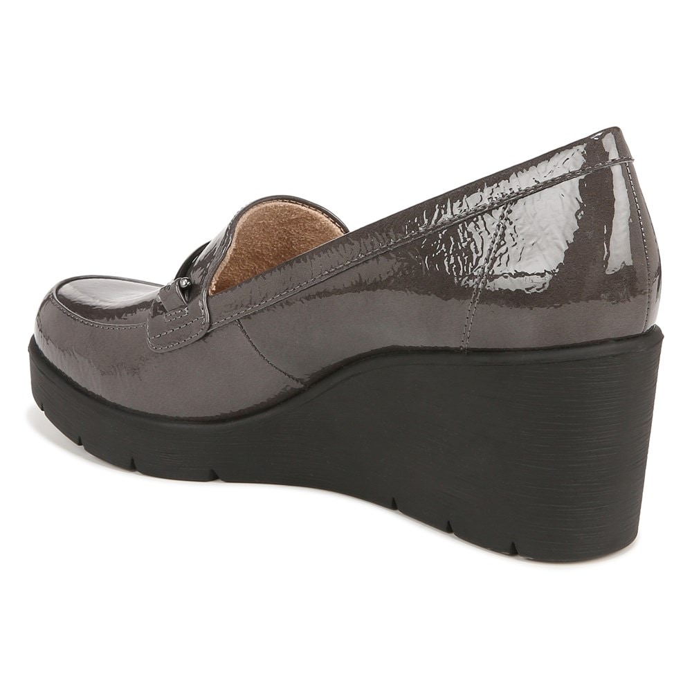 Naturalizer SOUL Achieve Wedge - Grey Patent Synthetic