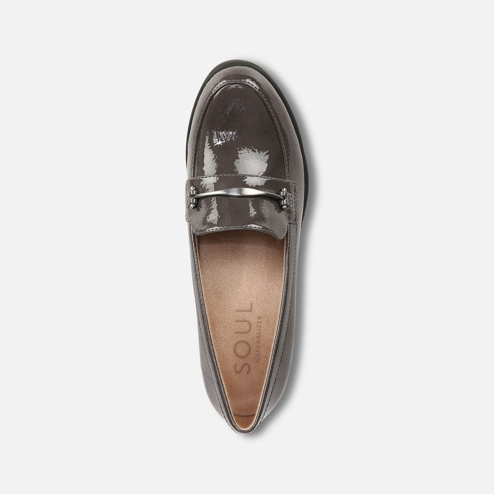 Naturalizer SOUL Achieve Wedge - Grey Patent Synthetic