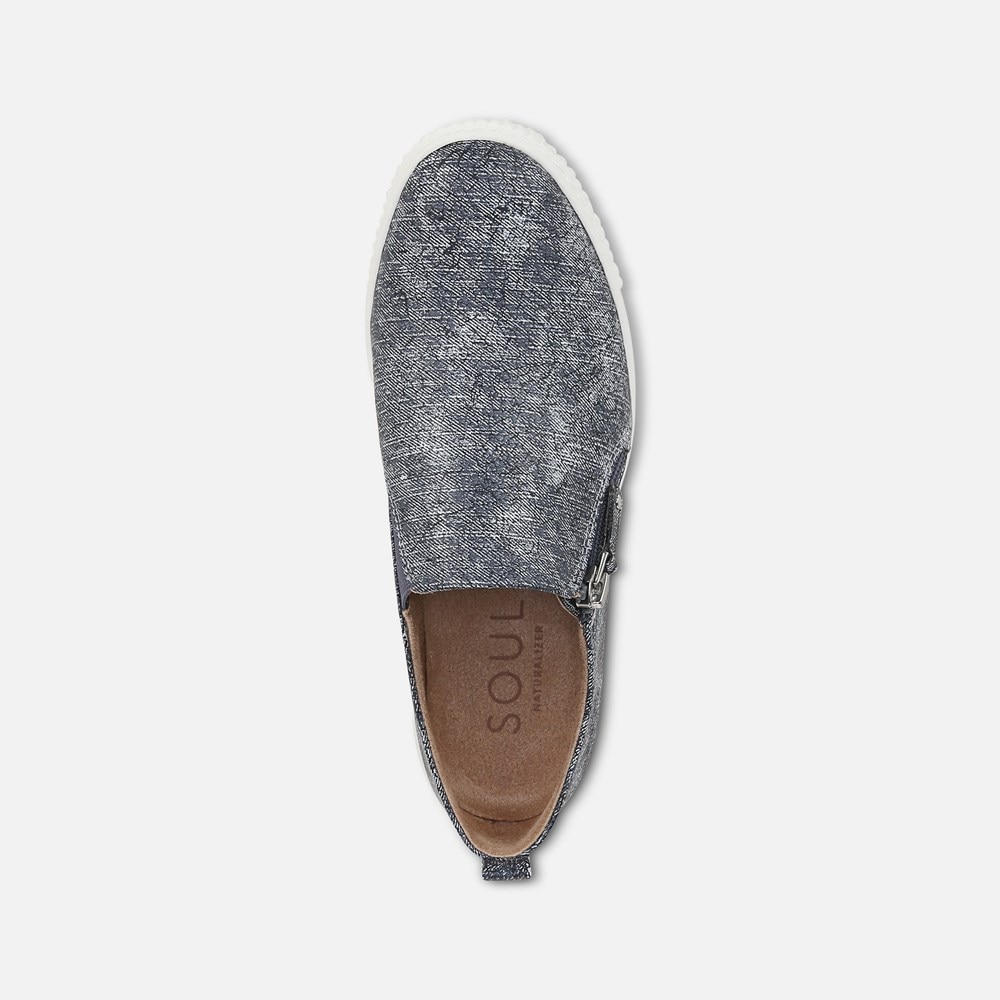 Naturalizer SOUL Turner Slip On Sneaker - Blue Fabric Naturalizer SOUL Turner Slip On Sneaker - Blue Fabric