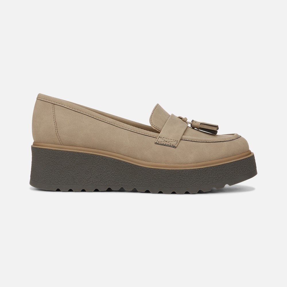Naturalizer SOUL Josie Lug Loafer - Mushroom Grey Synthetic