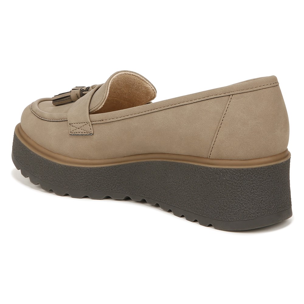 Naturalizer SOUL Josie Lug Loafer - Mushroom Grey Synthetic