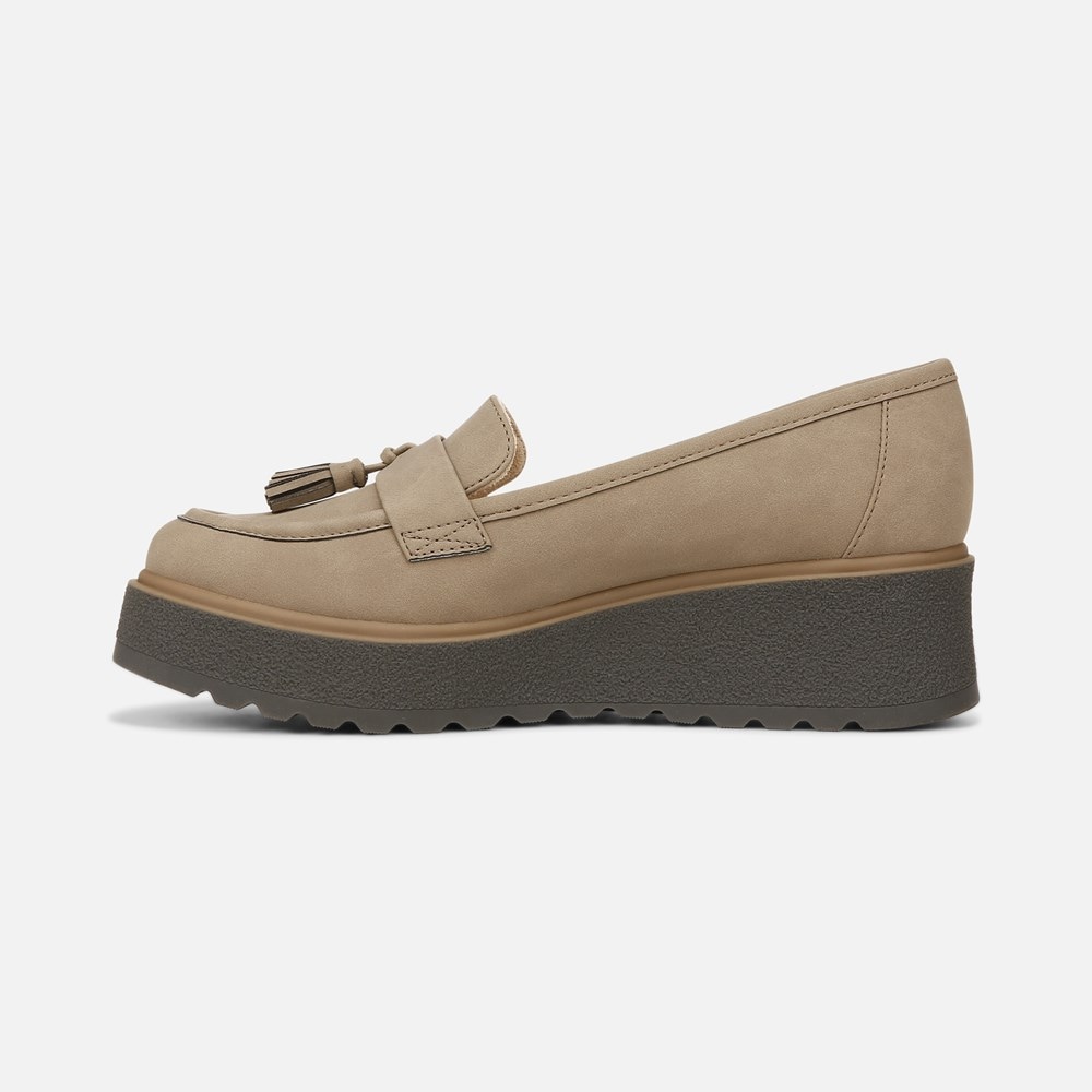 Naturalizer SOUL Josie Lug Loafer - Mushroom Grey Synthetic