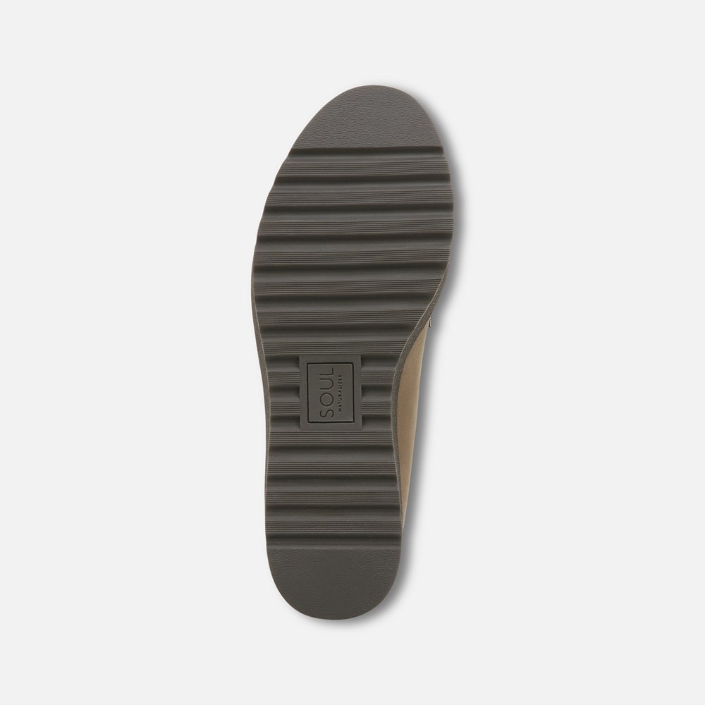 Naturalizer SOUL Josie Lug Loafer - Mushroom Grey Synthetic