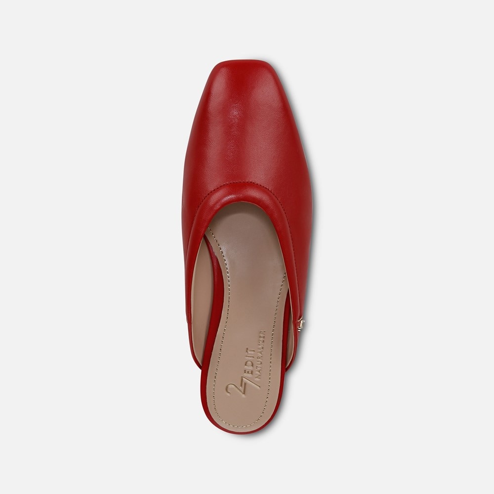Naturalizer 27 EDIT Carla Mule - Crimson Red Leather Naturalizer 27 EDIT Carla Mule - Crimson Red Leather