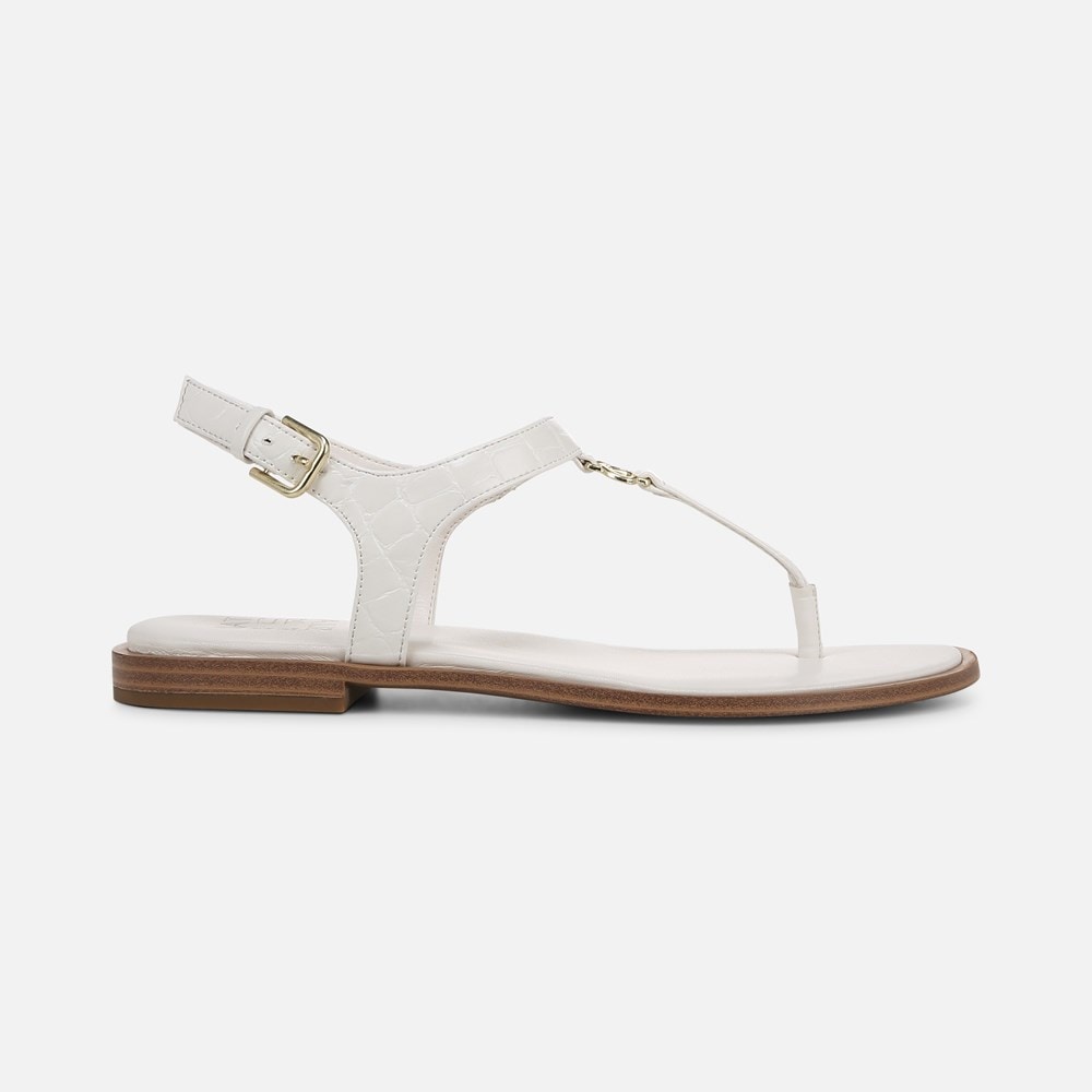 Naturalizer Lizzi Sandal - Warm White Faux Croco Leather Naturalizer Lizzi Sandal - Warm White Faux Croco Leather