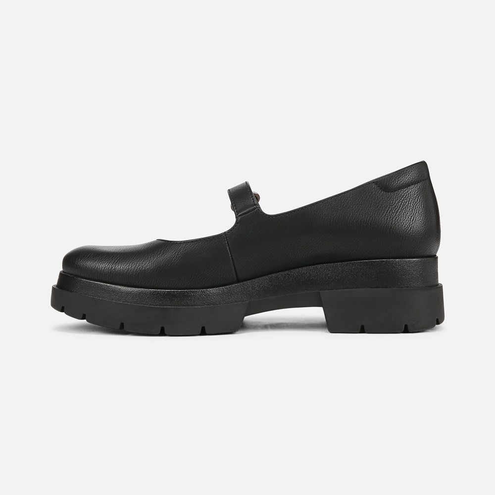 Naturalizer SOUL Olivet Mary Jane Lug Flat - Black Faux Leather Naturalizer SOUL Olivet Mary Jane Lug Flat - Black Faux Leather
