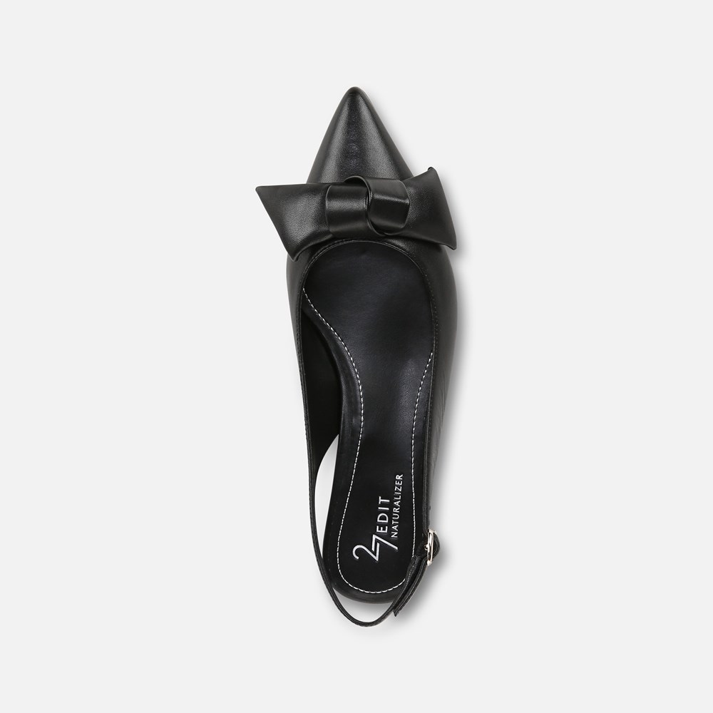 Naturalizer 27 EDIT Shine Slingback - Black Leather Naturalizer 27 EDIT Shine Slingback - Black Leather