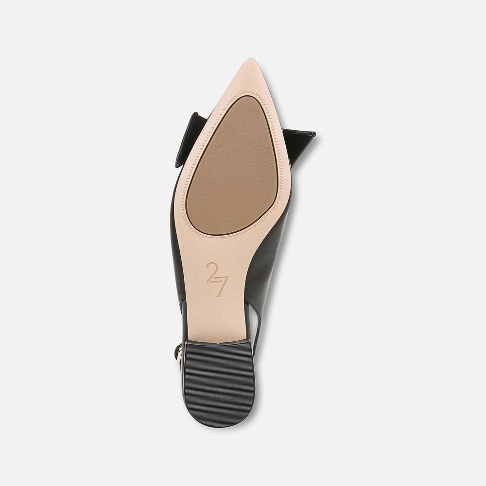 Naturalizer 27 EDIT Shine Slingback - Black Leather Naturalizer 27 EDIT Shine Slingback - Black Leather