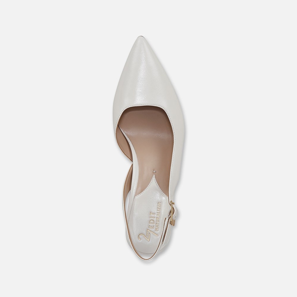 Naturalizer 27 EDIT Felicia 4 Slingback Dress Shoe - Warm White Leather Naturalizer 27 EDIT Felicia 4 Slingback Dress Shoe - Warm White Leather