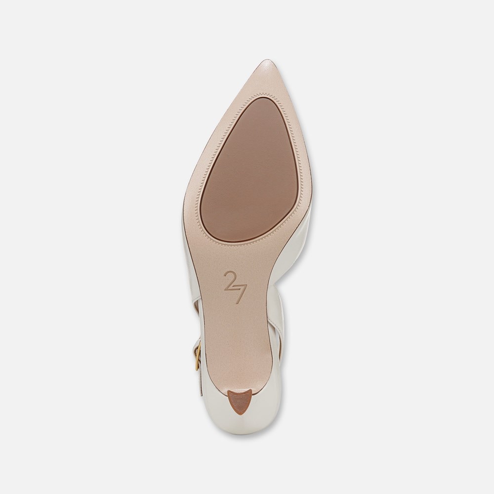 Naturalizer 27 EDIT Felicia 4 Slingback Dress Shoe - Warm White Leather Naturalizer 27 EDIT Felicia 4 Slingback Dress Shoe - Warm White Leather