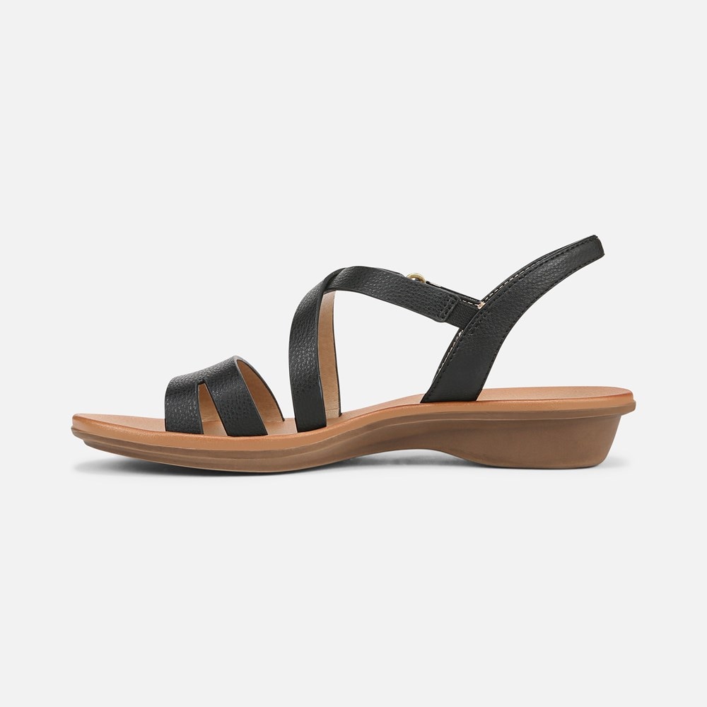 Naturalizer SOUL Shenna Sandal - Black Faux Leather Naturalizer SOUL Shenna Sandal - Black Faux Leather