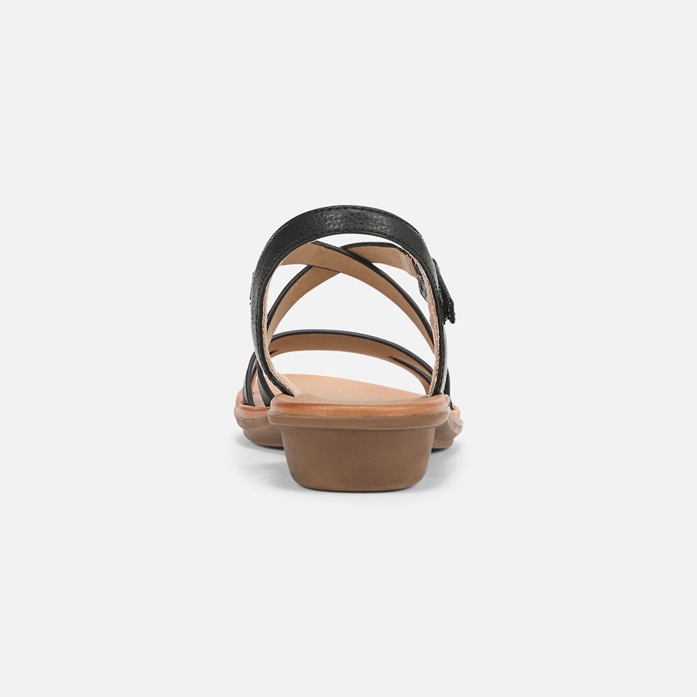 Naturalizer SOUL Shenna Sandal - Black Faux Leather Naturalizer SOUL Shenna Sandal - Black Faux Leather
