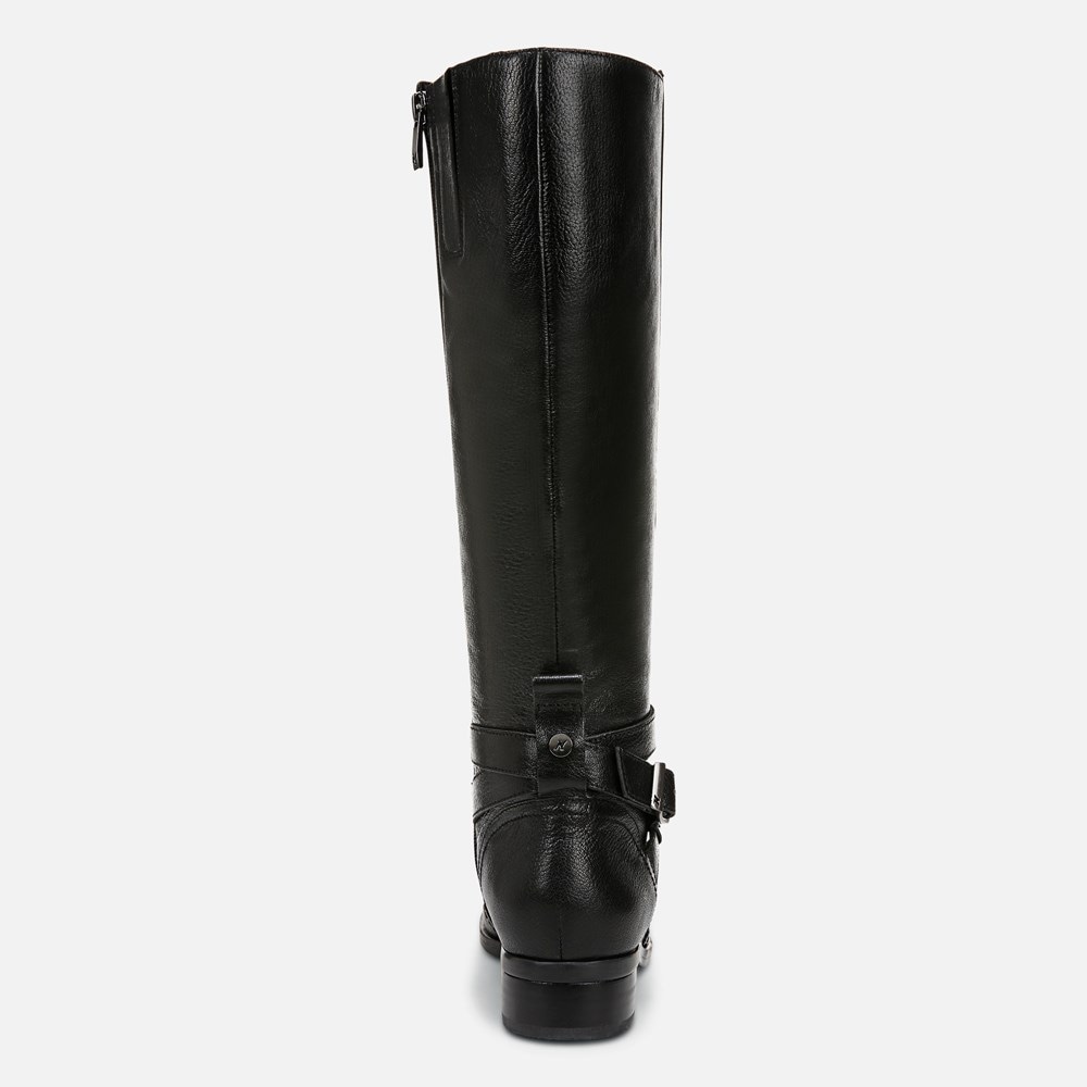 Naturalizer Rena 2 Riding Boot - Black Leather Naturalizer Rena 2 Riding Boot - Black Leather