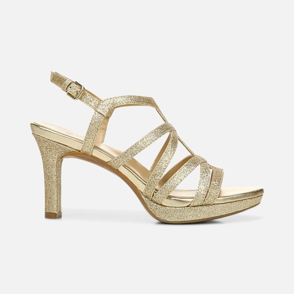 Naturalizer Baylor Dress Sandal - Gold Glitter Synthetic Naturalizer Baylor Dress Sandal - Gold Glitter Synthetic