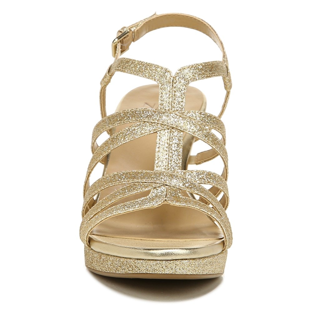 Naturalizer Baylor Dress Sandal - Gold Glitter Synthetic Naturalizer Baylor Dress Sandal - Gold Glitter Synthetic