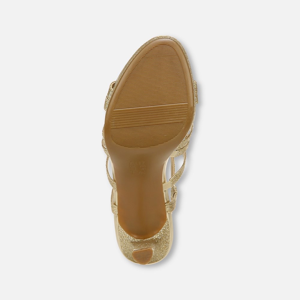 Naturalizer Baylor Dress Sandal - Gold Glitter Synthetic Naturalizer Baylor Dress Sandal - Gold Glitter Synthetic