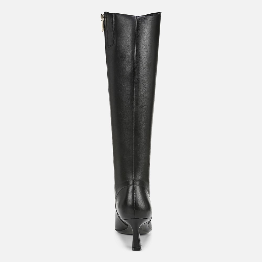 Naturalizer Deesha Extra Wide Calf Knee High Boot - Black Leather Naturalizer Deesha Extra Wide Calf Knee High Boot - Black Leather