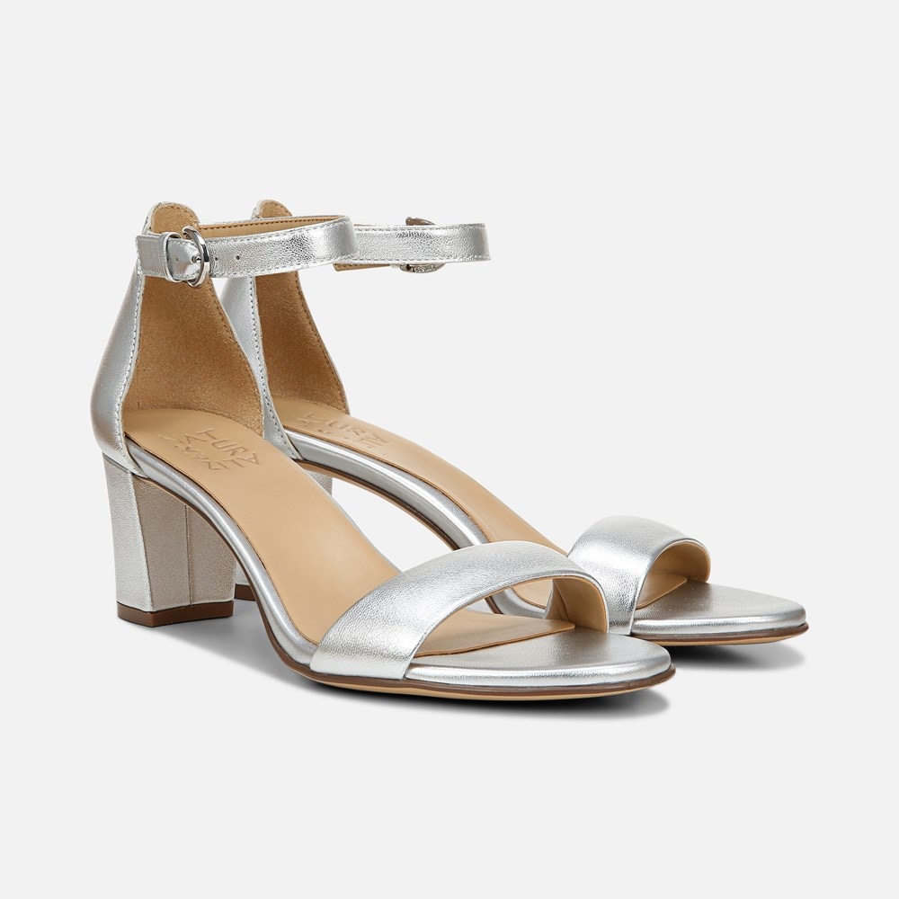 Naturalizer Vera Dress Sandal - Silver Leather