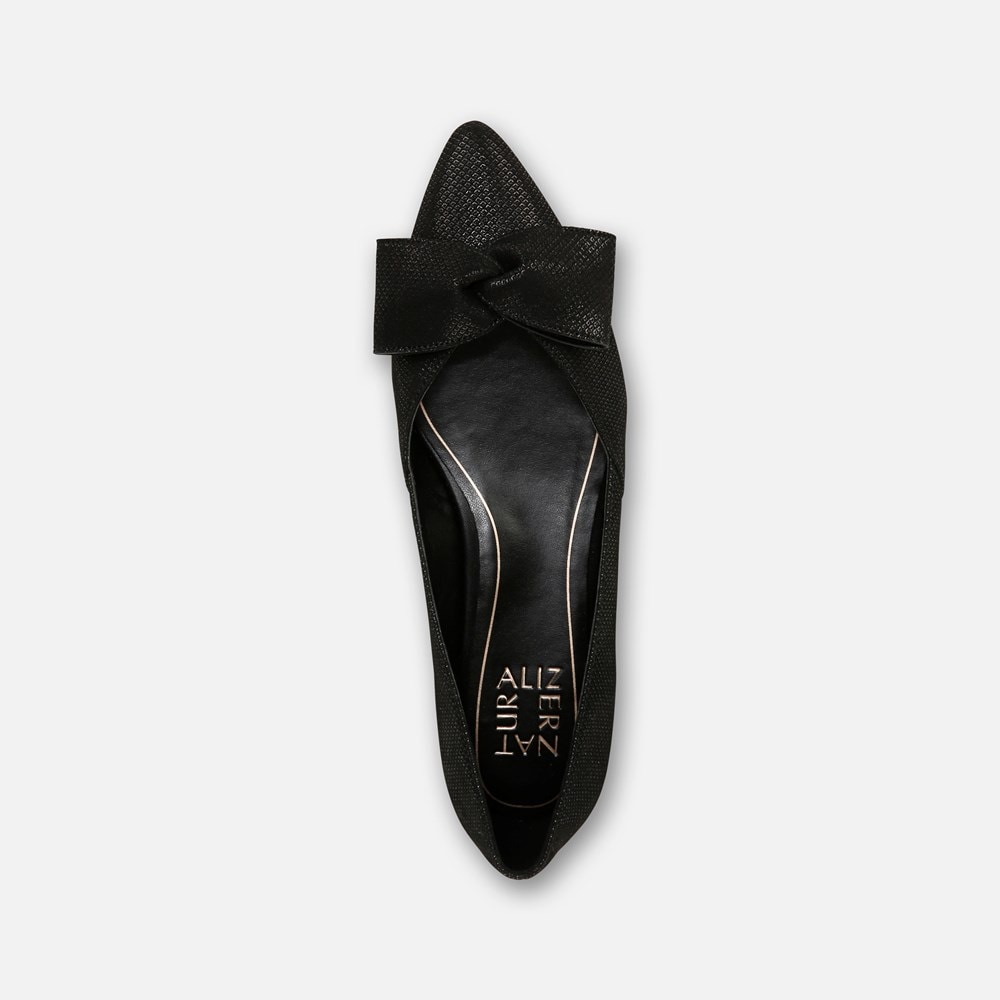 Naturalizer Havana Bow Flat - Black Leather Naturalizer Havana Bow Flat - Black Leather