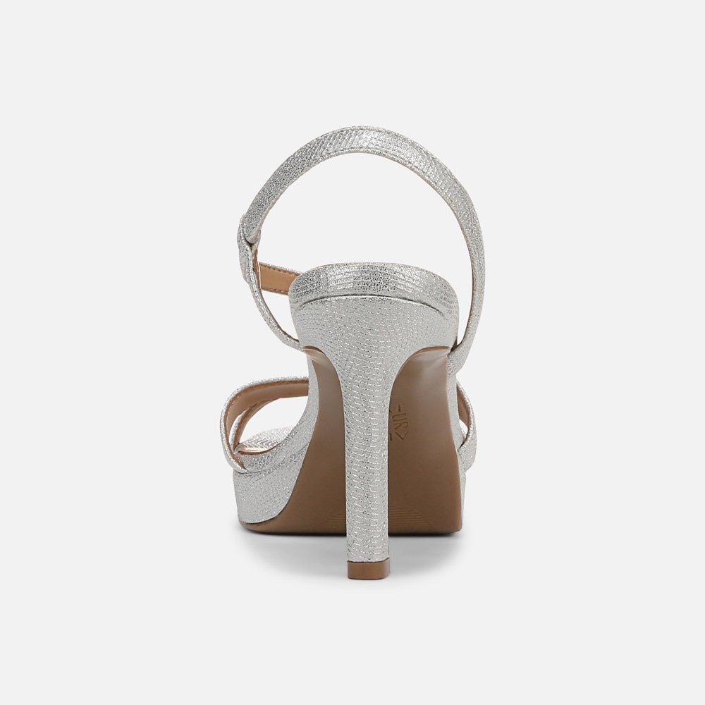 Naturalizer Abby Dress Sandal - Silver Faux Leather Naturalizer Abby Dress Sandal - Silver Faux Leather
