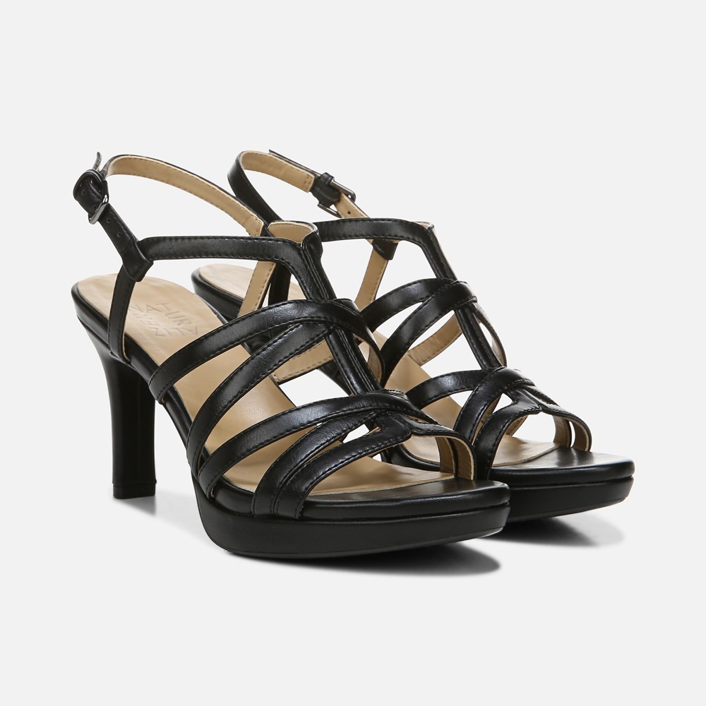 Naturalizer Baylor Dress Sandal - Black Synthetic