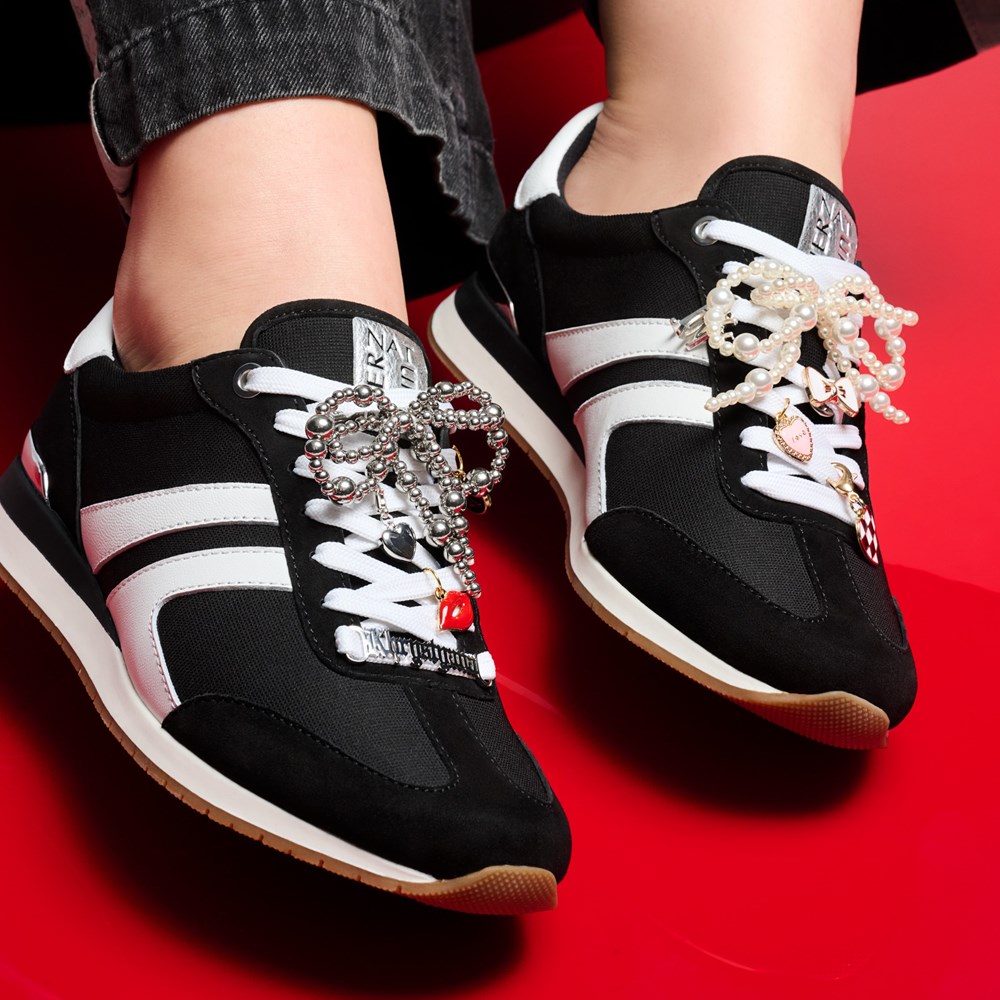 Naturalizer Lorena Lace Up Sneaker - Black Fabric \\u0026 Suede Naturalizer Lorena Lace Up Sneaker - Black Fabric \\u0026 Suede