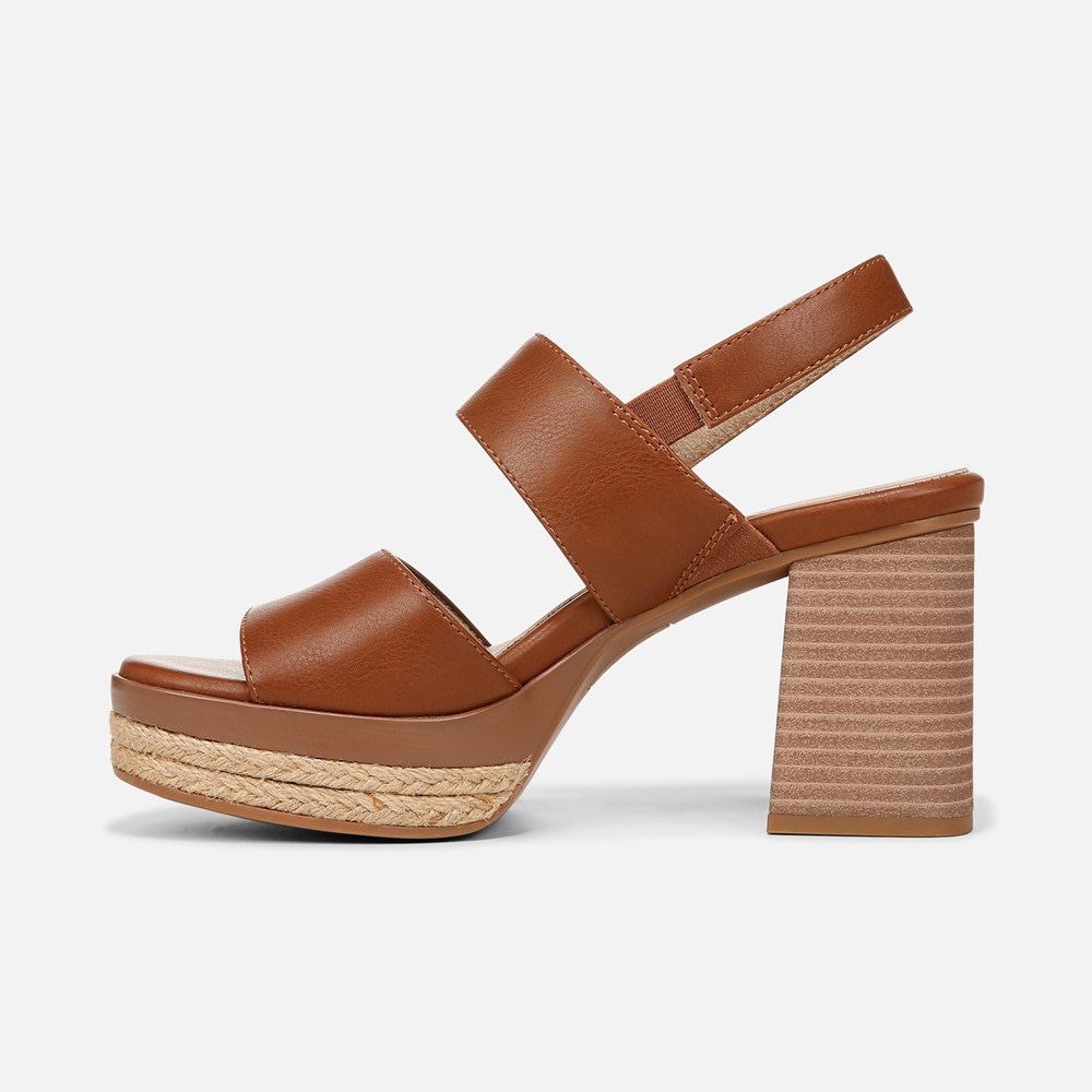 Naturalizer SOUL Holly Sandal - Mid Brown Faux Leather Naturalizer SOUL Holly Sandal - Mid Brown Faux Leather