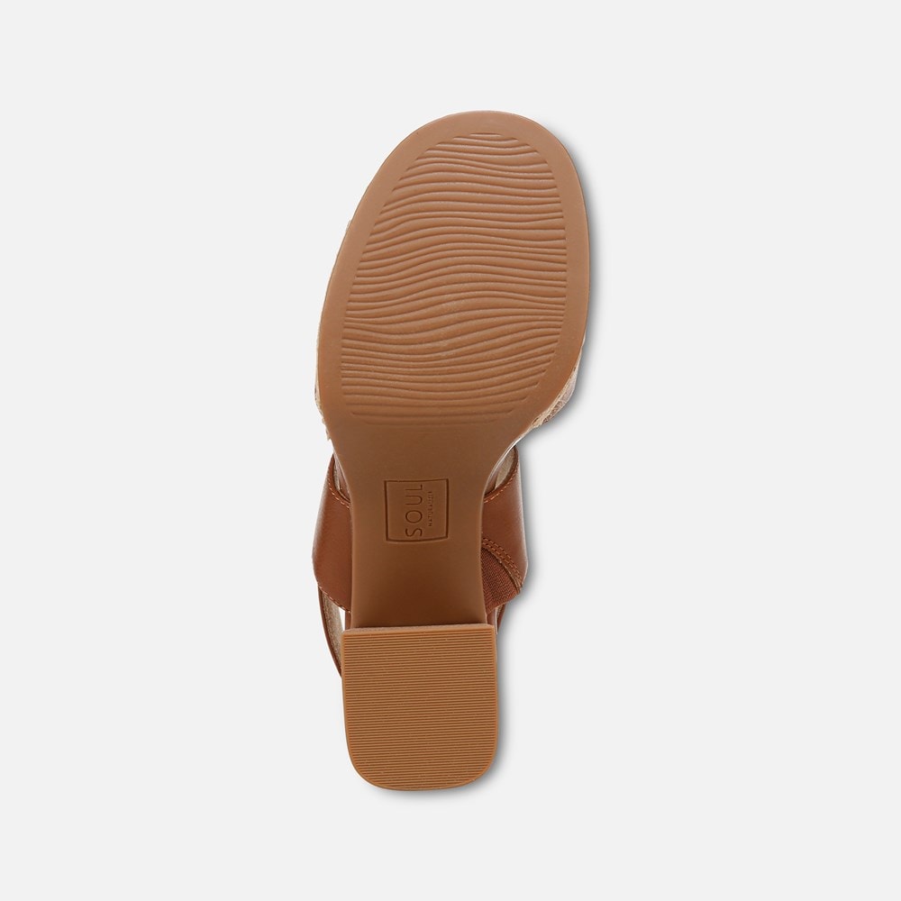 Naturalizer SOUL Holly Sandal - Mid Brown Faux Leather Naturalizer SOUL Holly Sandal - Mid Brown Faux Leather