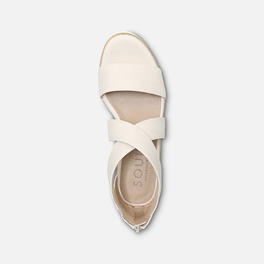 Naturalizer Soul Goodtimes Wedge Sandal - Porcelain Synthetic Naturalizer Soul Goodtimes Wedge Sandal - Porcelain Synthetic