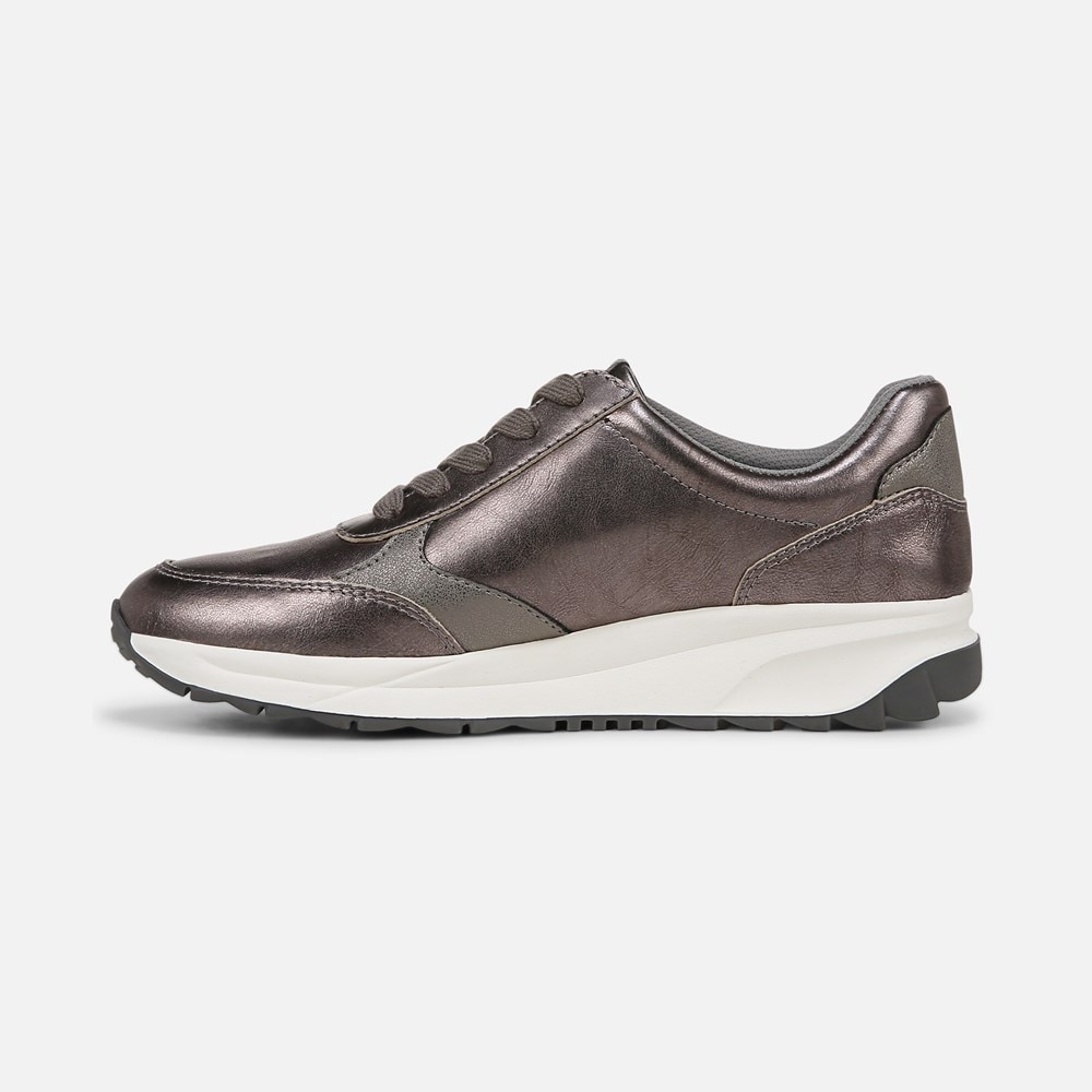 Naturalizer Shay Lace Up Sneaker - Pewter Leather Naturalizer Shay Lace Up Sneaker - Pewter Leather