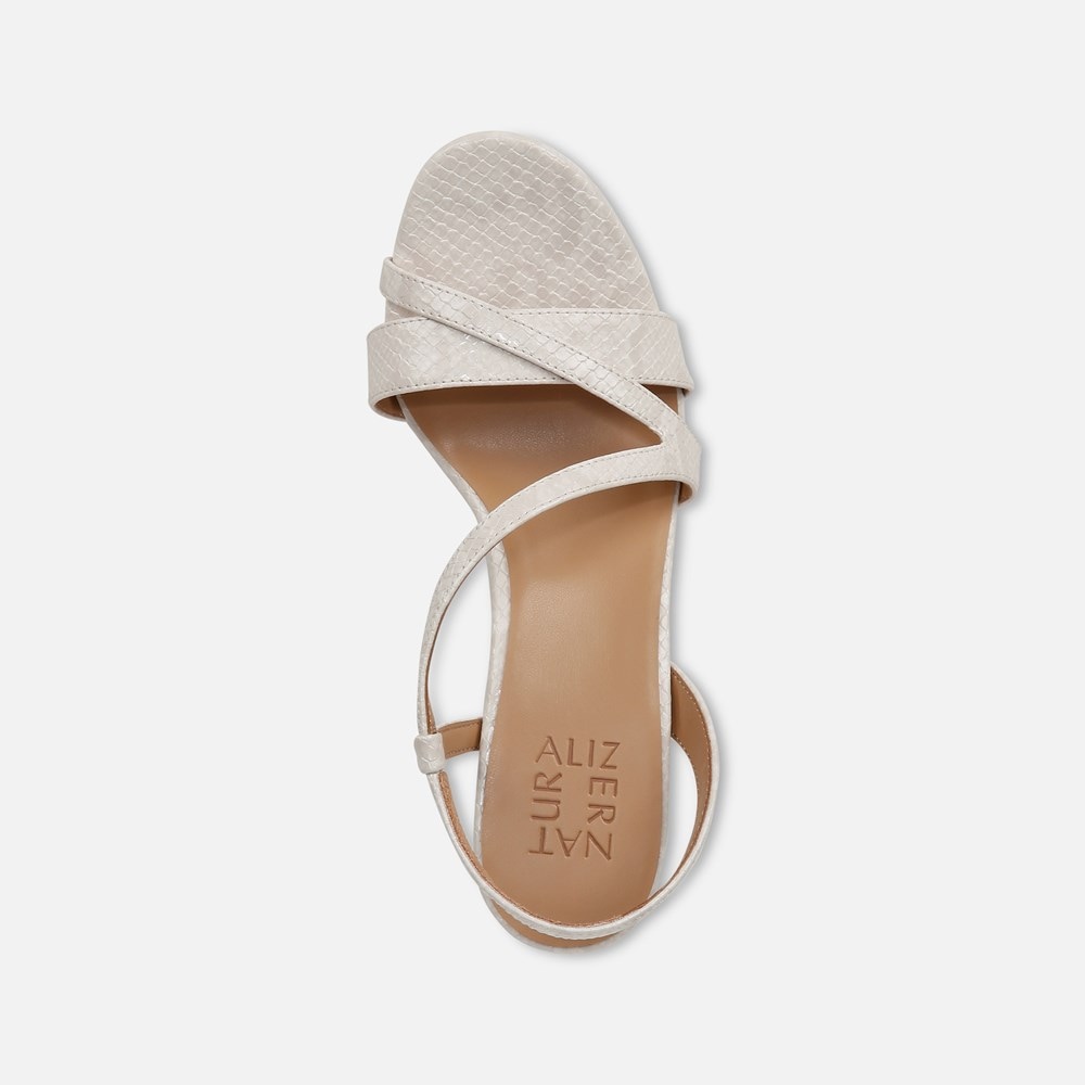 Naturalizer Abby Dress Sandal - Beige Faux Leather Naturalizer Abby Dress Sandal - Beige Faux Leather