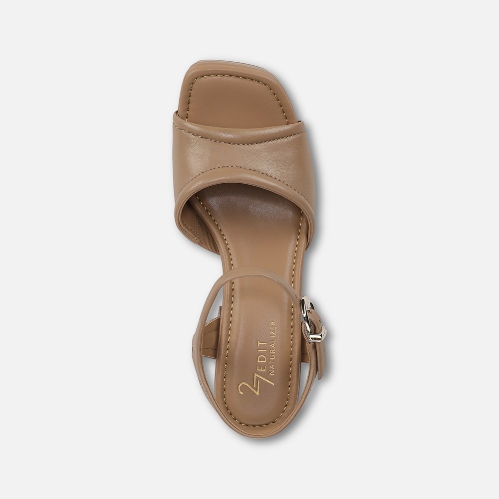 Naturalizer 27 EDIT Paloma Platform Sandal - Birchwood Leather Naturalizer 27 EDIT Paloma Platform Sandal - Birchwood Leather