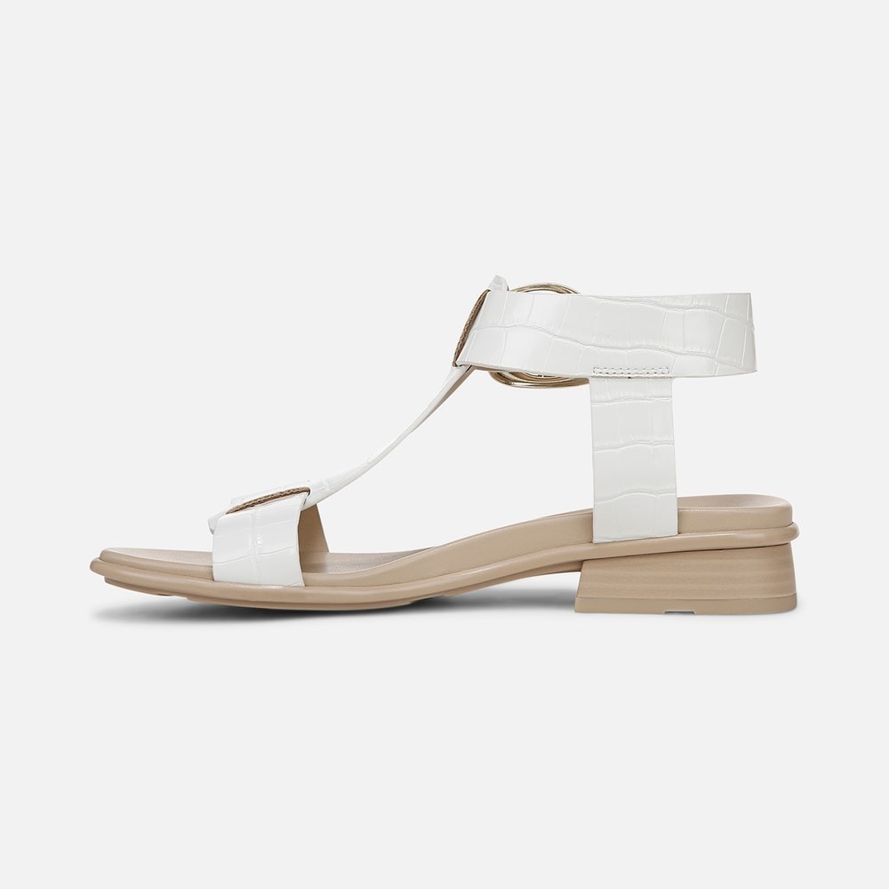 Naturalizer Brandy Sandal - White Faux Leather Naturalizer Brandy Sandal - White Faux Leather