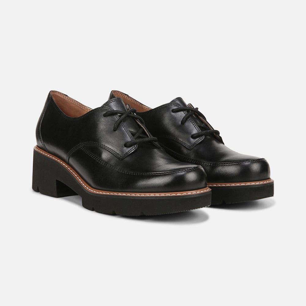 Naturalizer Darry Lace Oxford - Black Leather